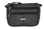Cowhide Leather Shoulder Bag SKU 8573 detail view showing shoulder strap structure and main body panel
