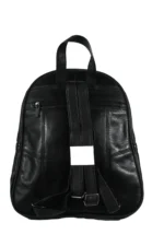 Cowhide Leather Top-Handle Backpack SKU 8591 back view showing body profile and top handle