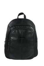 Cowhide Leather Top-Handle Backpack SKU 8591 detail view showing body profile and top handle