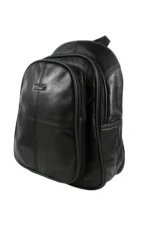 Cowhide Leather Top-Handle Backpack SKU 8591 detail view showing body profile and top handle