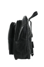 Cowhide Leather Top-Handle Backpack SKU 8591 side view showing body profile and top handle