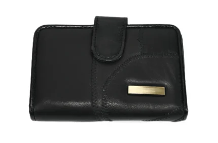 PU Mini Wallet SKU 8664 front view showing fold structure and mini wallet profile