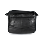 Rear bag with horizontal zip and angled lower seam — Sheepskin leather, SKU 8691