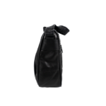 Narrow side view with upper strap attachment and stitched gusset — Sheepskin leather, SKU 8691