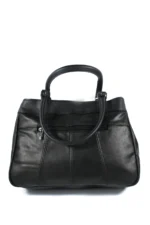 Cowhide Leather Dual-Handle Tote Bag SKU 976FB detail view showing dual handle structure and top opening line