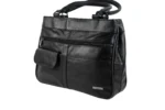 Cowhide Leather Dual-Handle Tote Bag SKU 976FB detail view showing dual handle structure and top opening line