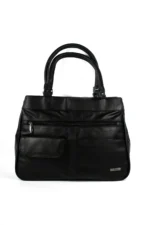 Cowhide Leather Dual-Handle Tote Bag SKU 976FB front view showing dual handle structure and top opening line