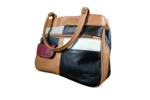 Cowhide Leather Dual-Handle Tote Bag SKU C3591 detail view showing dual handle structure and top opening line