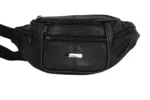 Sheepskin Leather Waist Bag SKU L2541 front view showing belt-style strap and compact front body