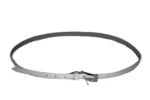 Leather Buckle Belt SKU 3872 detail view showing long strap profile and buckle area