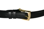 Leather Buckle Belt SKU 8272 detail view showing long strap profile and buckle area