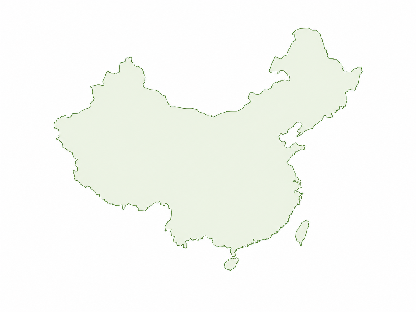 China map background for FINESSTAR production and sourcing network