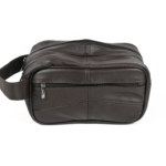 Pouch front with horizontal zip and centre seam — Cowhide leather, SKU 4573