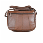 Brown reverse with horizontal zip and vertical panel seams — Sheepskin leather, SKU 642B