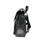 Backpack side with curved zip track and open-topped lower section — Sheepskin leather, SKU 7910