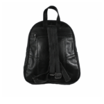 Back of the backpack with horizontal zip, shoulder straps and top loop handle — Sheepskin leather, SKU 8591